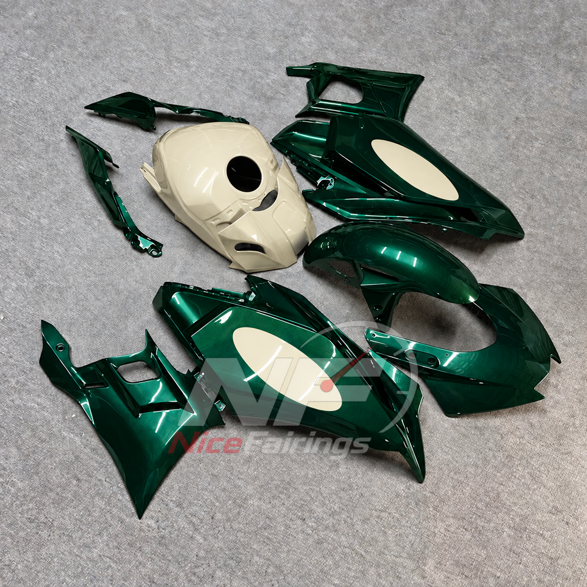 Aftermarket Motorcycle Fairing Kit Fits Yamaha YZF-R25 YZF-R3 2025-2026 | NiceFairings - front angle image