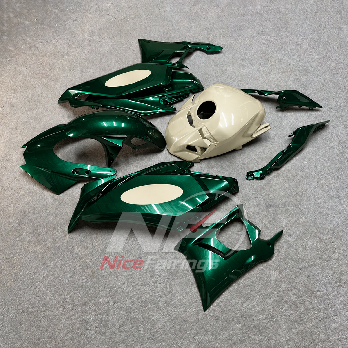Aftermarket Motorcycle Fairing Kit Fits Yamaha YZF-R25 YZF-R3 2025-2026 | NiceFairings - side angle image