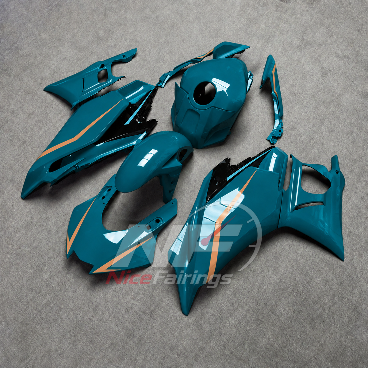 Custom-Painted Bodywork Kit Fits Yamaha YZF-R25 YZF-R3 2025-2026 | NiceFairings - side angle image