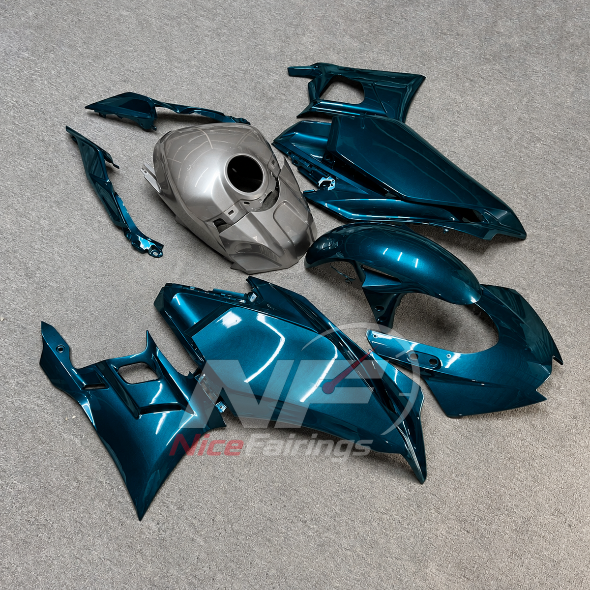 Aftermarket Replacement Fairing Panels Compatible with Yamaha YZF-R25 YZF-R3 2025-2026 | NiceFairings - side angle image