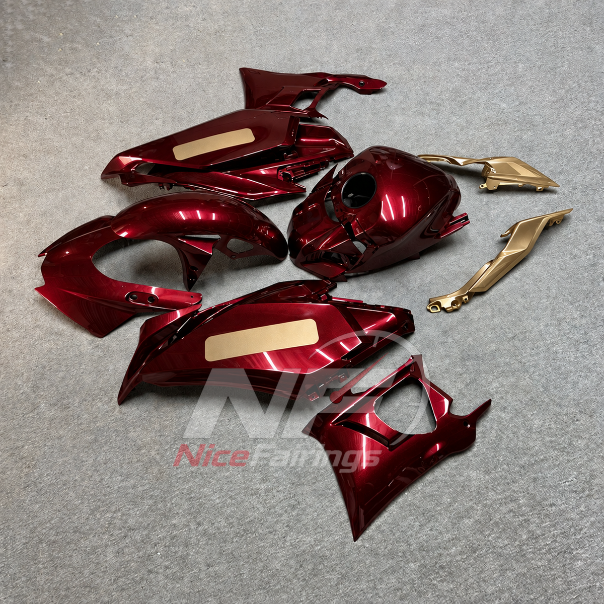 Replacement Motorcycle Fairing Set Fits Yamaha YZF-R25 YZF-R3 2025-2026 | NiceFairings - side angle image