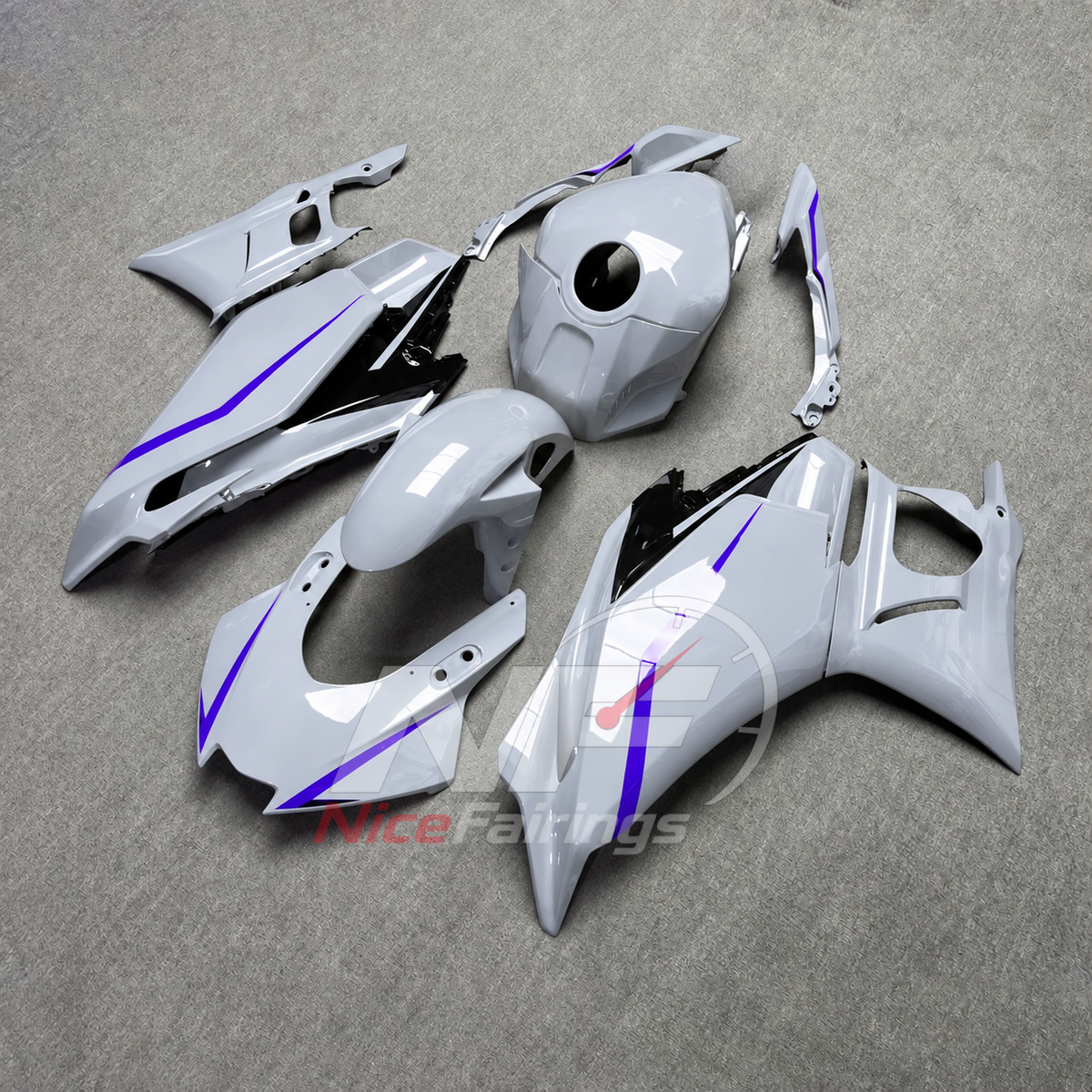 Custom-Painted Bodywork Kit Fits Yamaha YZF-R25 YZF-R3 2025-2026 | NiceFairings - front angle image