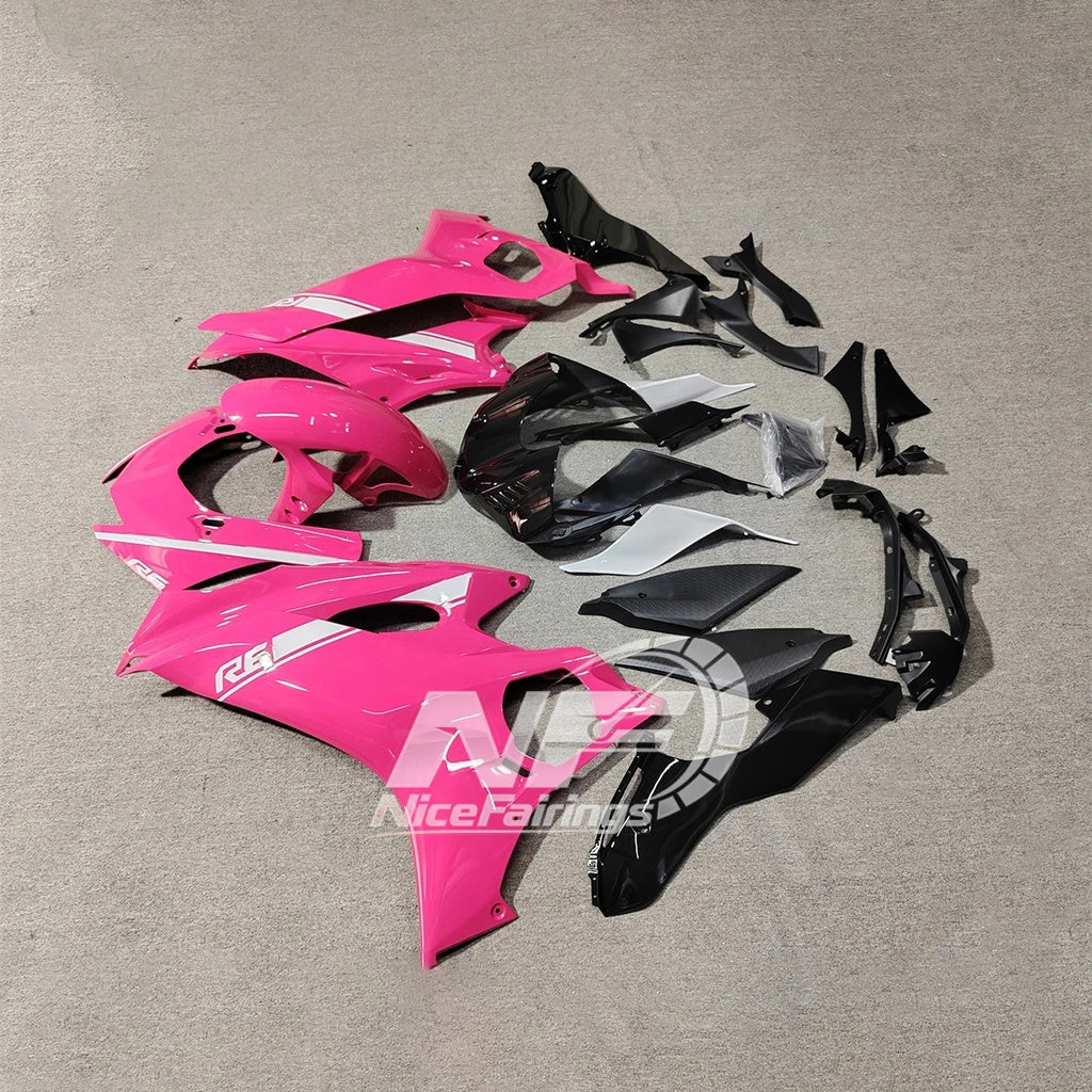 For YAMAHA YZF-R6 2017-2026 R6 Plastic Aftermarket Custom Color Full Body Fairings Kit | NiceFairings - side angle image