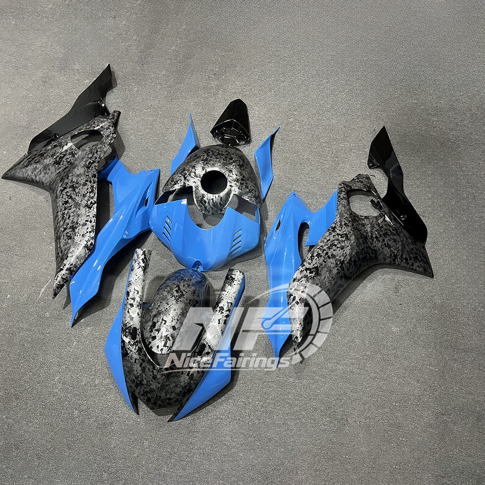 For YAMAHA YZF-R6 2017-2026 YZF R6 3-Layer Clear Coat Aftermarket Showroom Custom P Fairings Kit | NiceFairings - side angle image