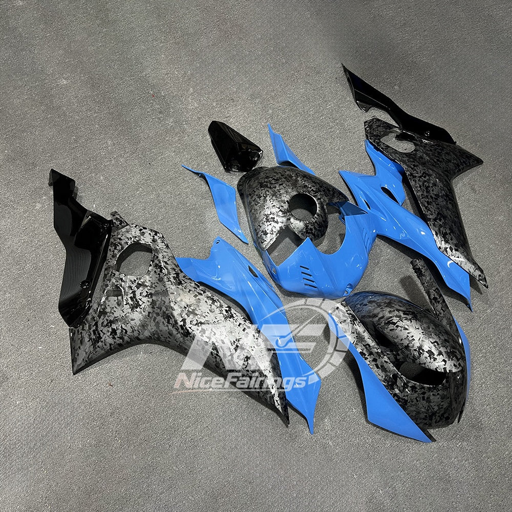 For YAMAHA YZF-R6 2017-2026 YZF R6 3-Layer Clear Coat Aftermarket Showroom Custom P Fairings Kit | NiceFairings - rear angle image