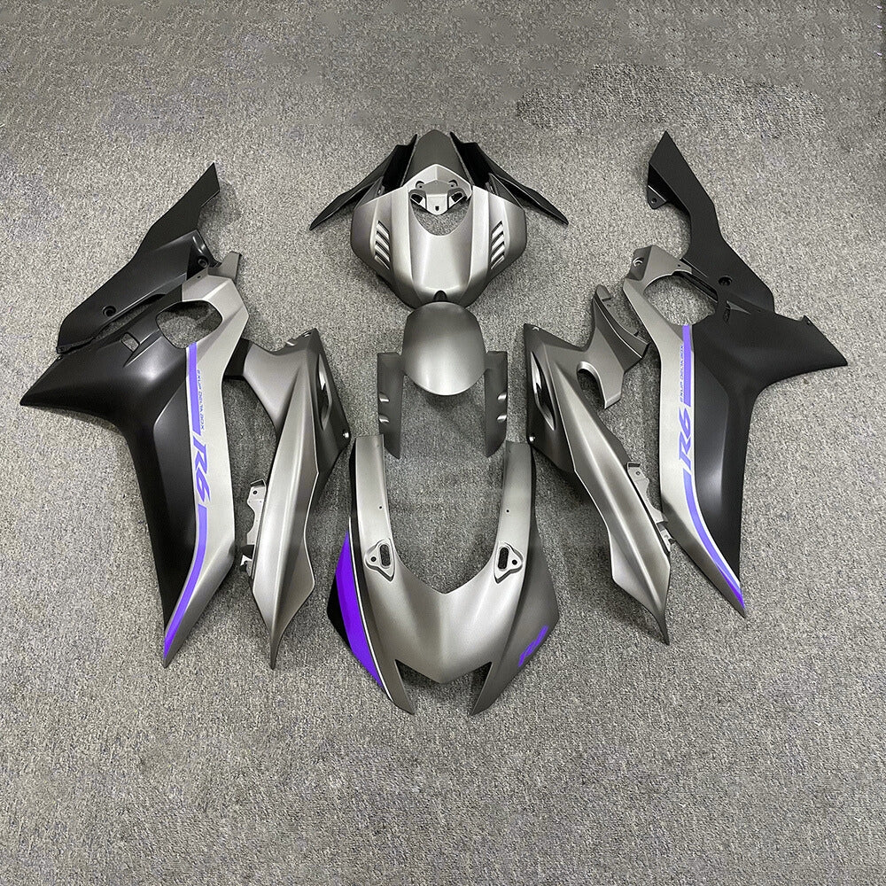 For YAMAHA YZF-R6 2017-2026 R6 100% Fit Custom Painted Aftermarket Bodywork Frame Fairings Kit | NiceFairings - paint design NO.9 option image
