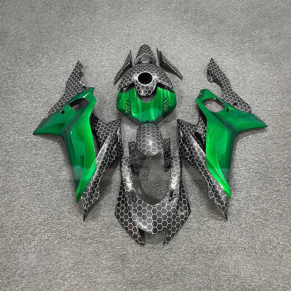 For YAMAHA YZF-R6 2017-2026 Carbon Fiber Custom Painted Aftermarket Body Rebuild Fairings Kit | NiceFairings - paint design NO.3 option image