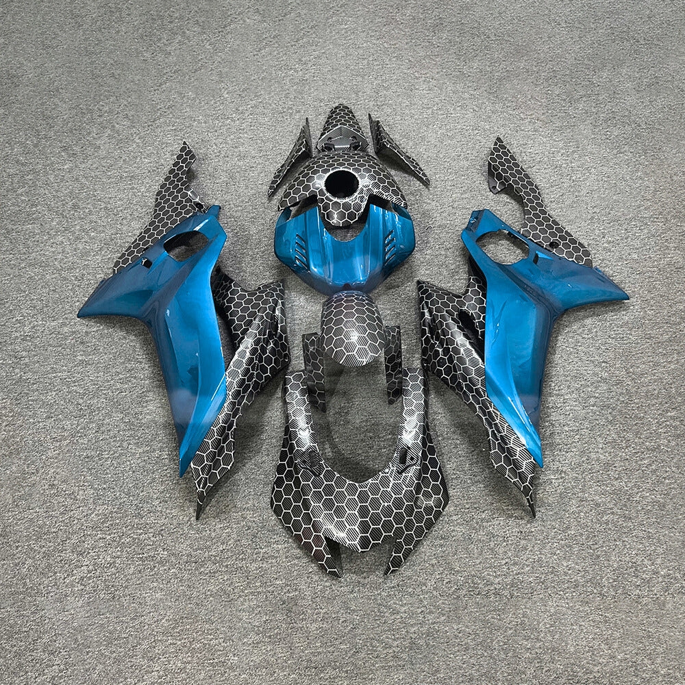 For YAMAHA YZF-R6 2017-2026 Carbon Fiber Custom Painted Aftermarket Body Rebuild Fairings Kit | NiceFairings - paint design NO.5 option image