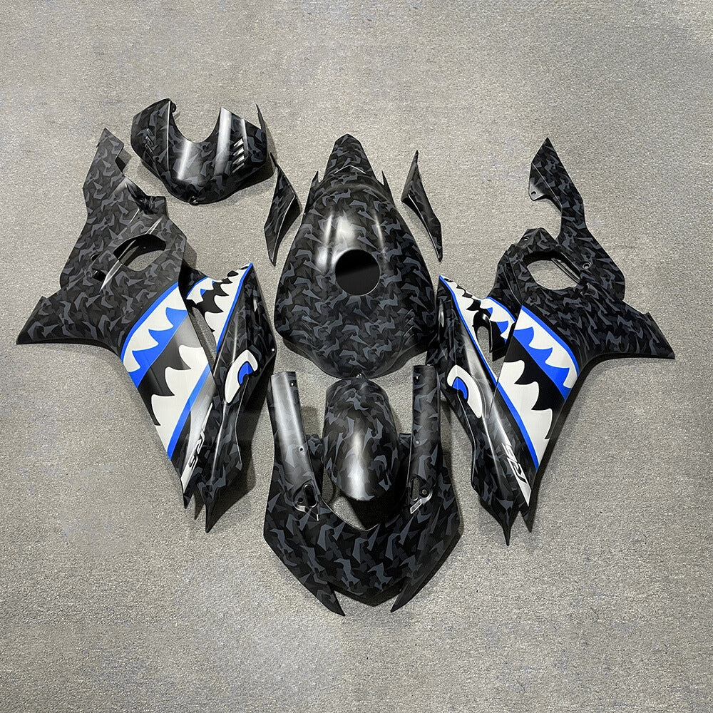 For YAMAHA YZF-R6 2017-2026 Aftermarket Carbon Fiber Custom Painted Any Color 100% Fairings Kit | NiceFairings - paint design NO.1 option image