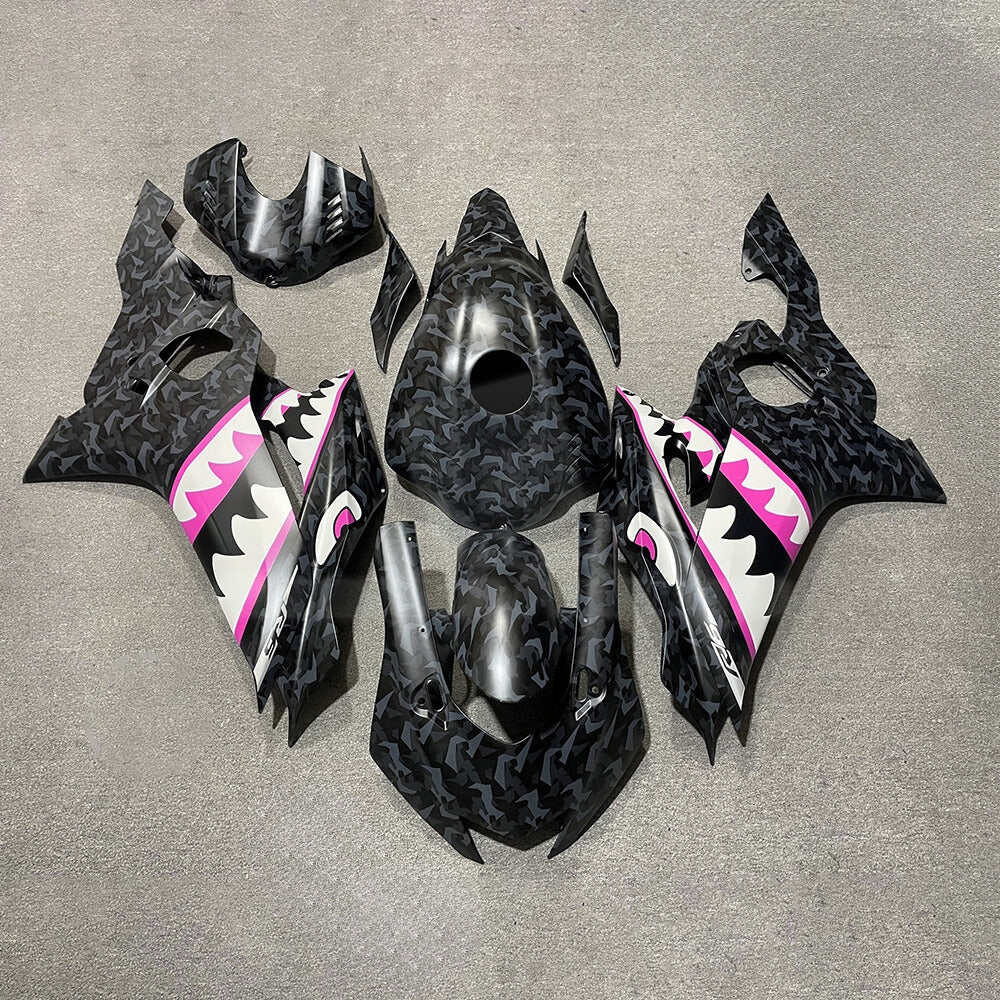 For YAMAHA YZF-R6 2017-2026 Aftermarket Carbon Fiber Custom Painted Any Color 100% Fairings Kit | NiceFairings - paint design NO.7 option image