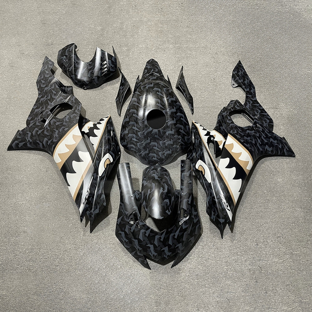 For YAMAHA YZF-R6 2017-2026 Aftermarket Carbon Fiber Custom Painted Any Color 100% Fairings Kit | NiceFairings - paint design NO.9 option image