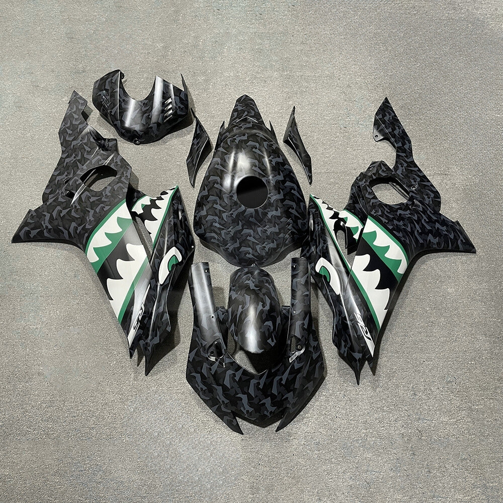 For YAMAHA YZF-R6 2017-2026 Aftermarket Carbon Fiber Custom Painted Any Color 100% Fairings Kit | NiceFairings - paint design NO.3 option image