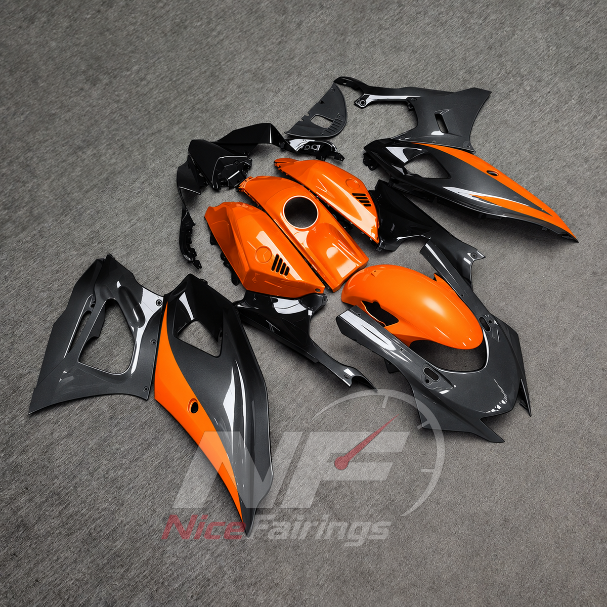 Aftermarket Injection-Molded Cowling Set Fits Yamaha YZF-R7 2021-2025 | NiceFairings - side angle image