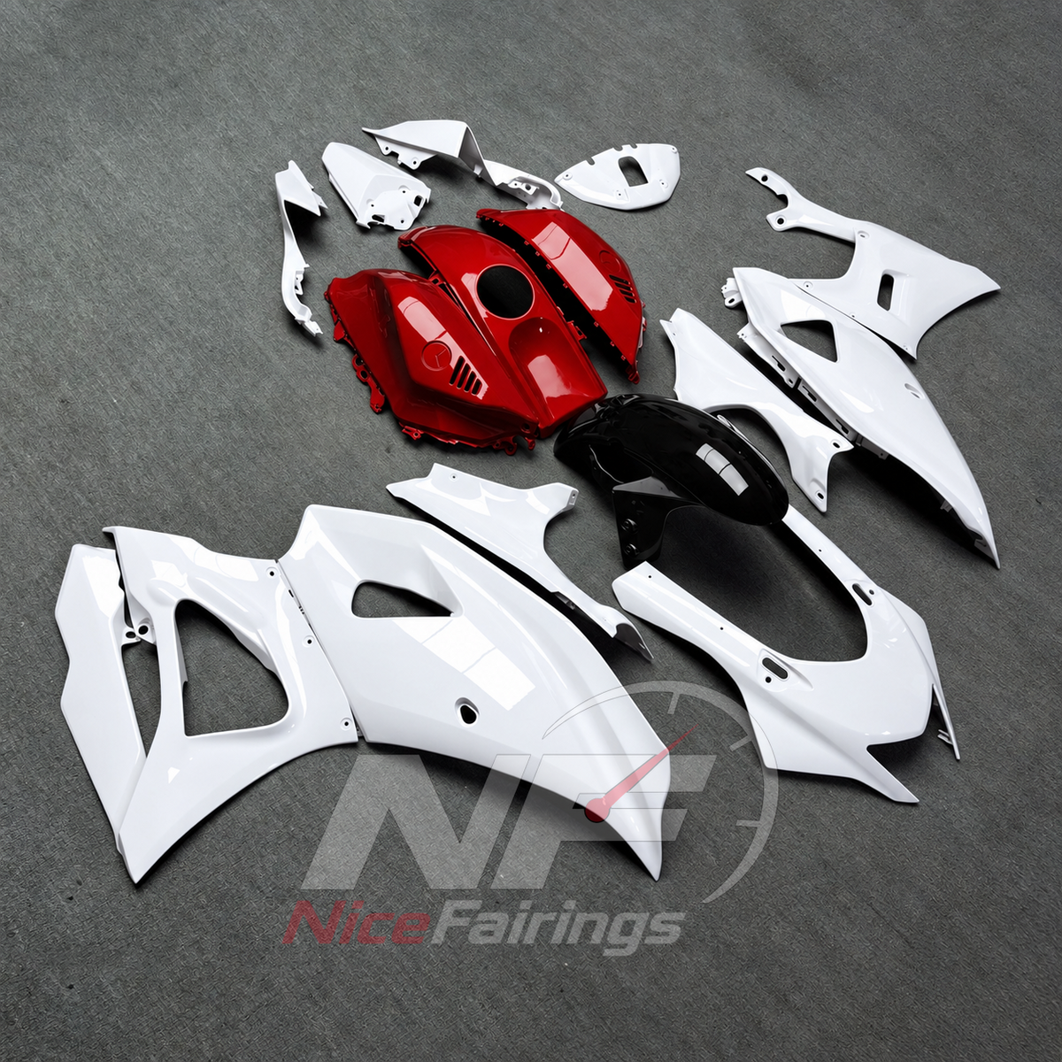 Replacement ABS Cowling Set Fits Yamaha YZF-R7 2021-2025 | NiceFairings - side angle image