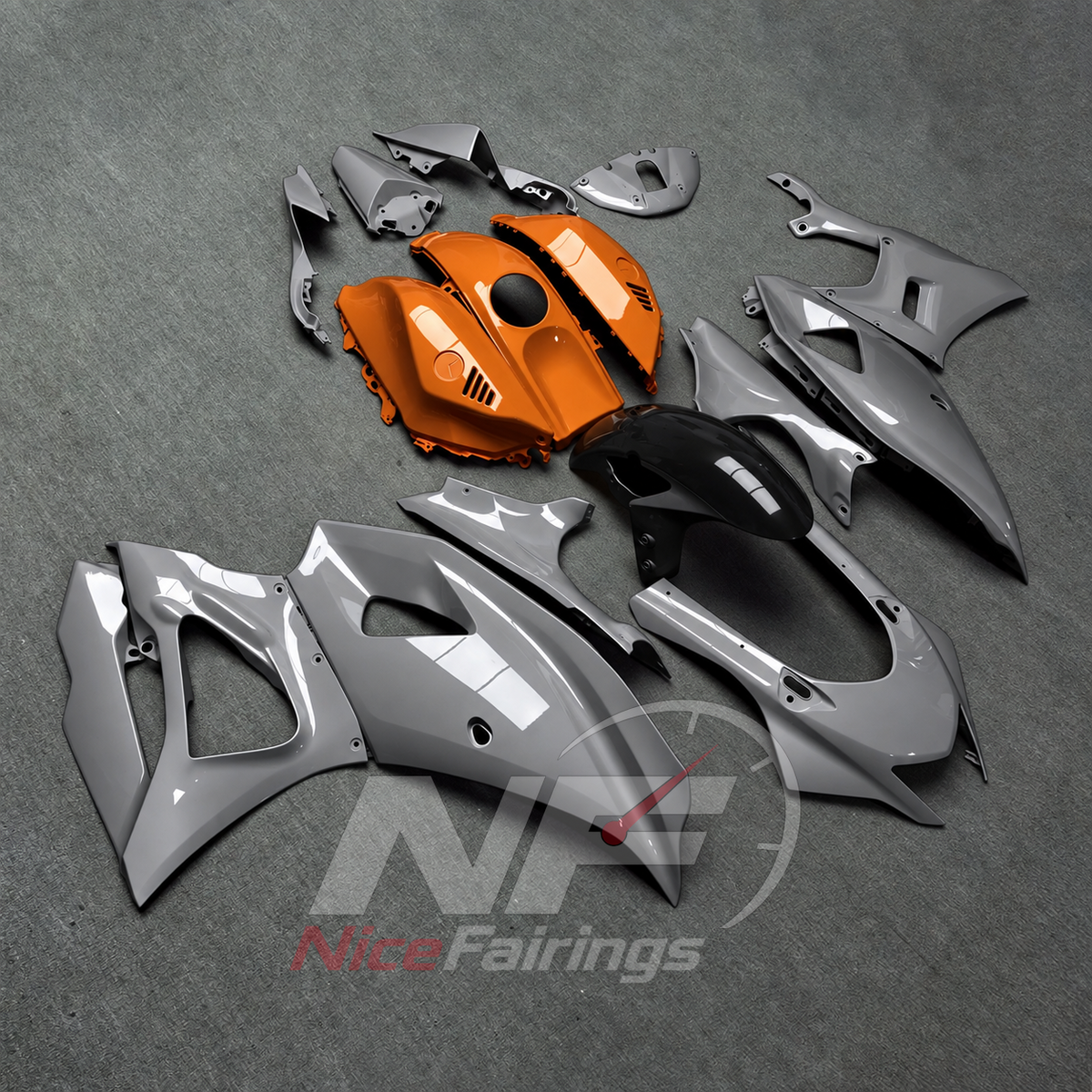 Injection-Molded Bodywork Set Compatible with Yamaha YZF-R7 2021-2025 | NiceFairings - front angle image