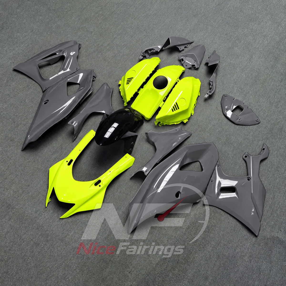 Custom-Painted ABS Fairing Panel Kit Fits Yamaha YZF-R7 2021-2025 | NiceFairings - side angle image