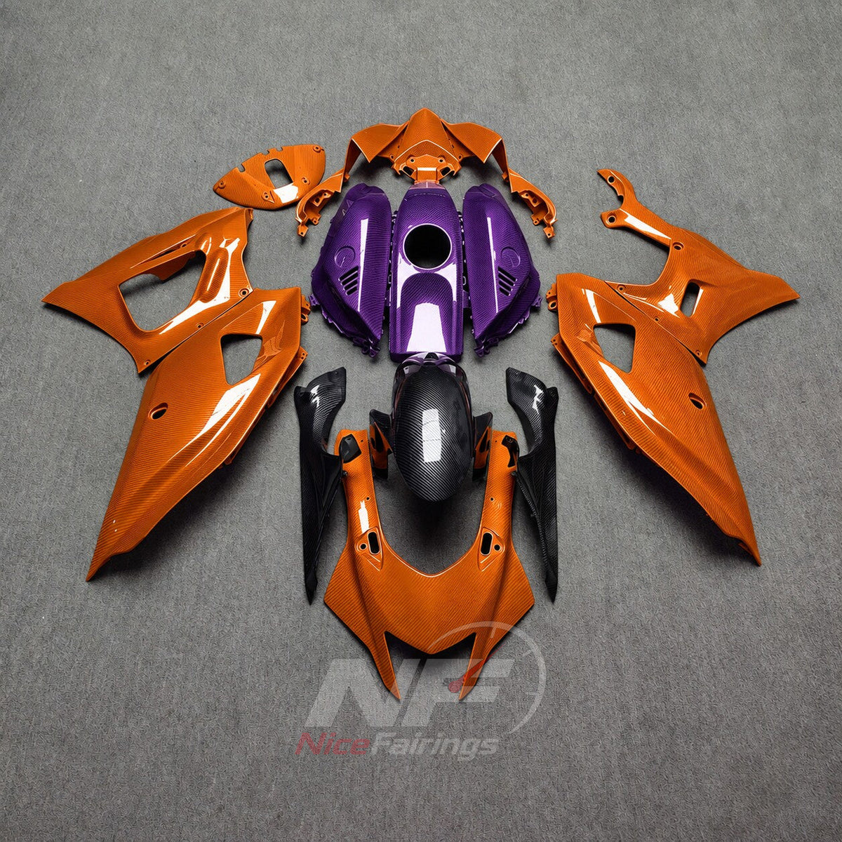 Custom-Painted ABS Injection Fairing Kit Fits 2021-2025 Yamaha YZF-R7 | NiceFairings - paint design NO.2 option image
