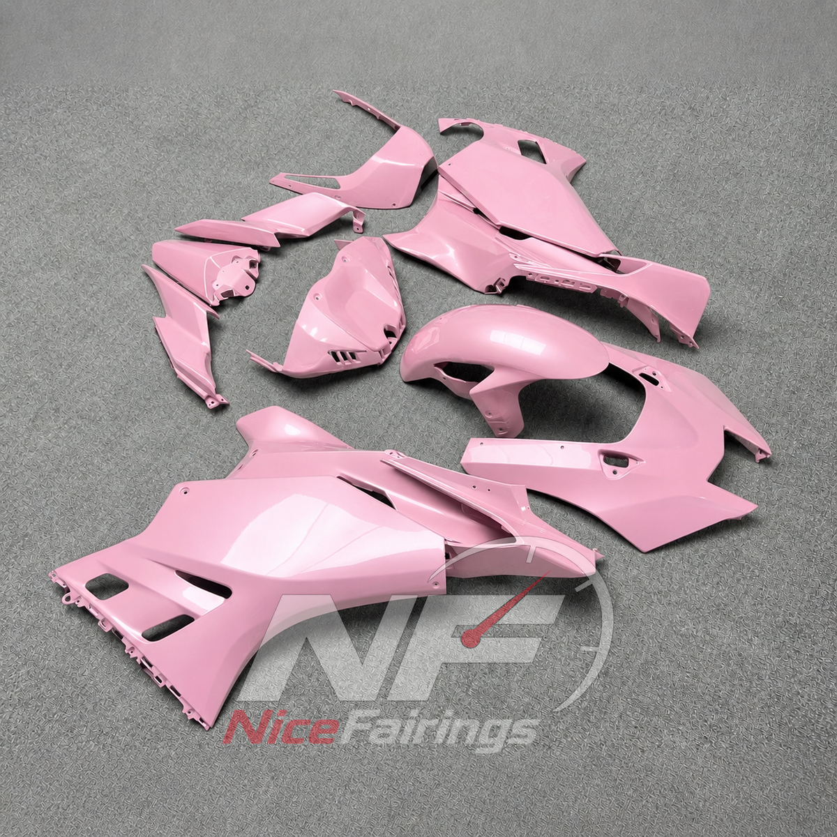 Injection-Molded Fairing Set Fits YAMAHA YZF-R9 2025-2026 - Pink Aftermarket | NiceFairings - front angle image