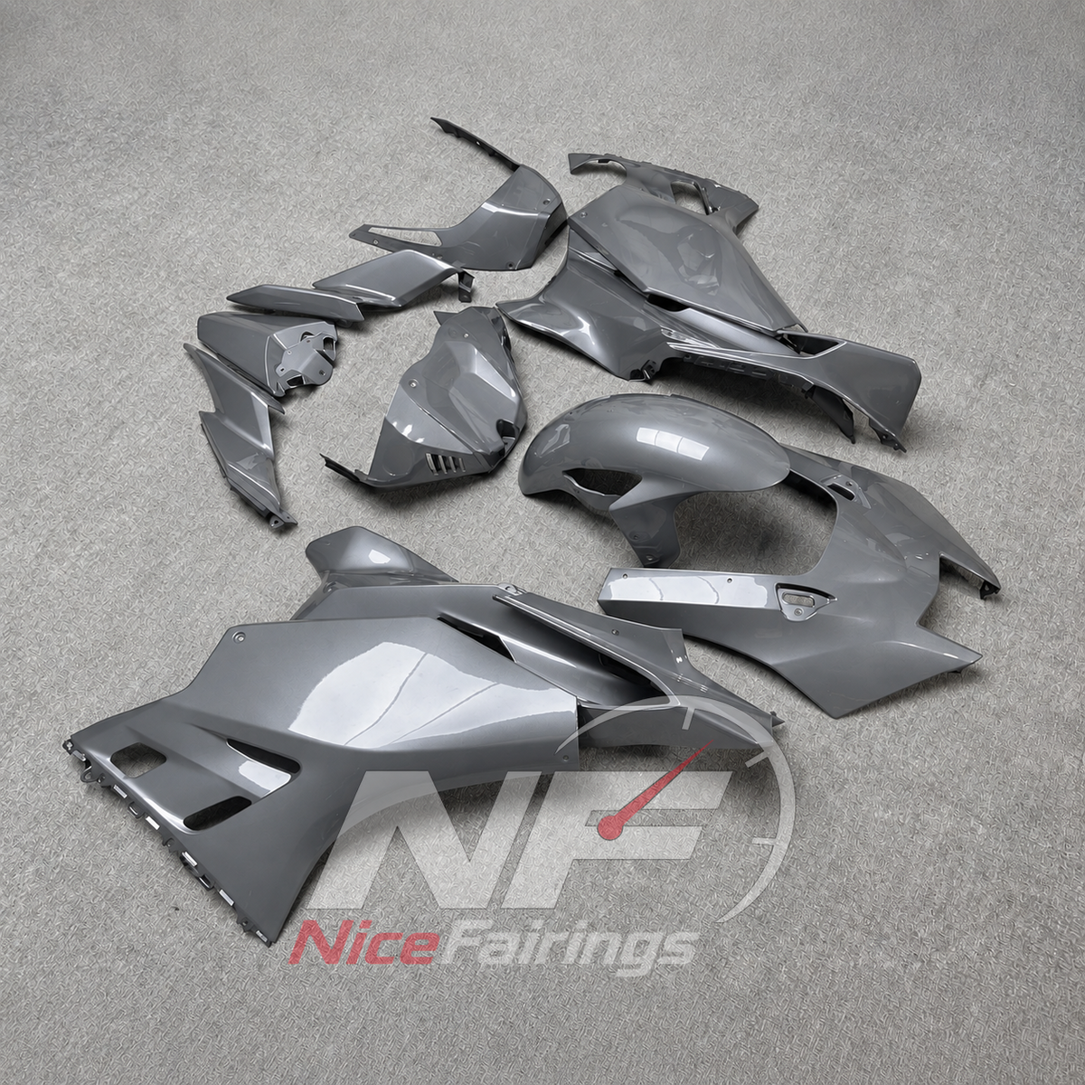 ABS Plastic Bodywork Kit Fits YAMAHA YZF-R9 2025-2026 - Gray Custom-Painted | NiceFairings - side angle image