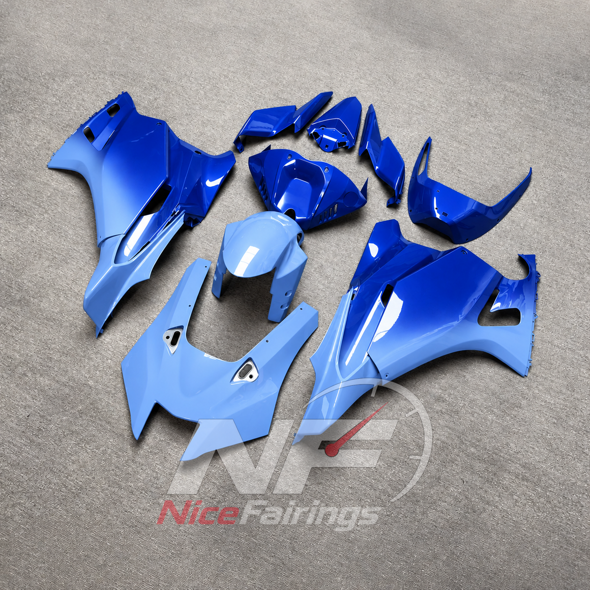 ABS Injection Sportbike Fairing Kit Fits YAMAHA YZF-R9 2025-2026 - Blue Custom-Painted | NiceFairings - front angle image