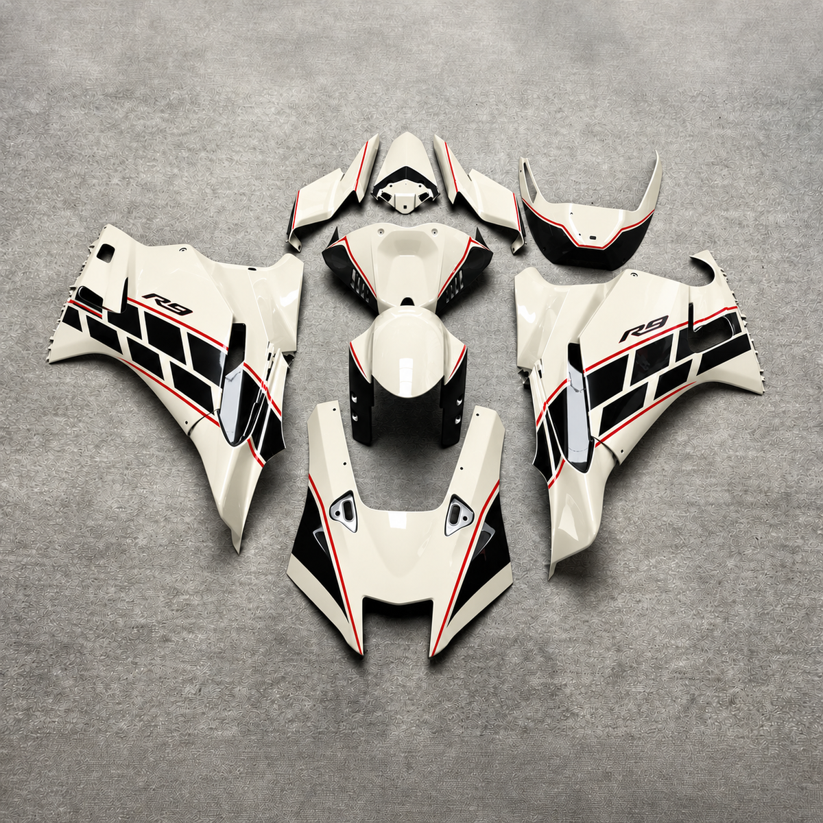 ABS Body Panel Kit Fits YAMAHA YZF-R9 2025-2026 - White Painted | NiceFairings - main product image