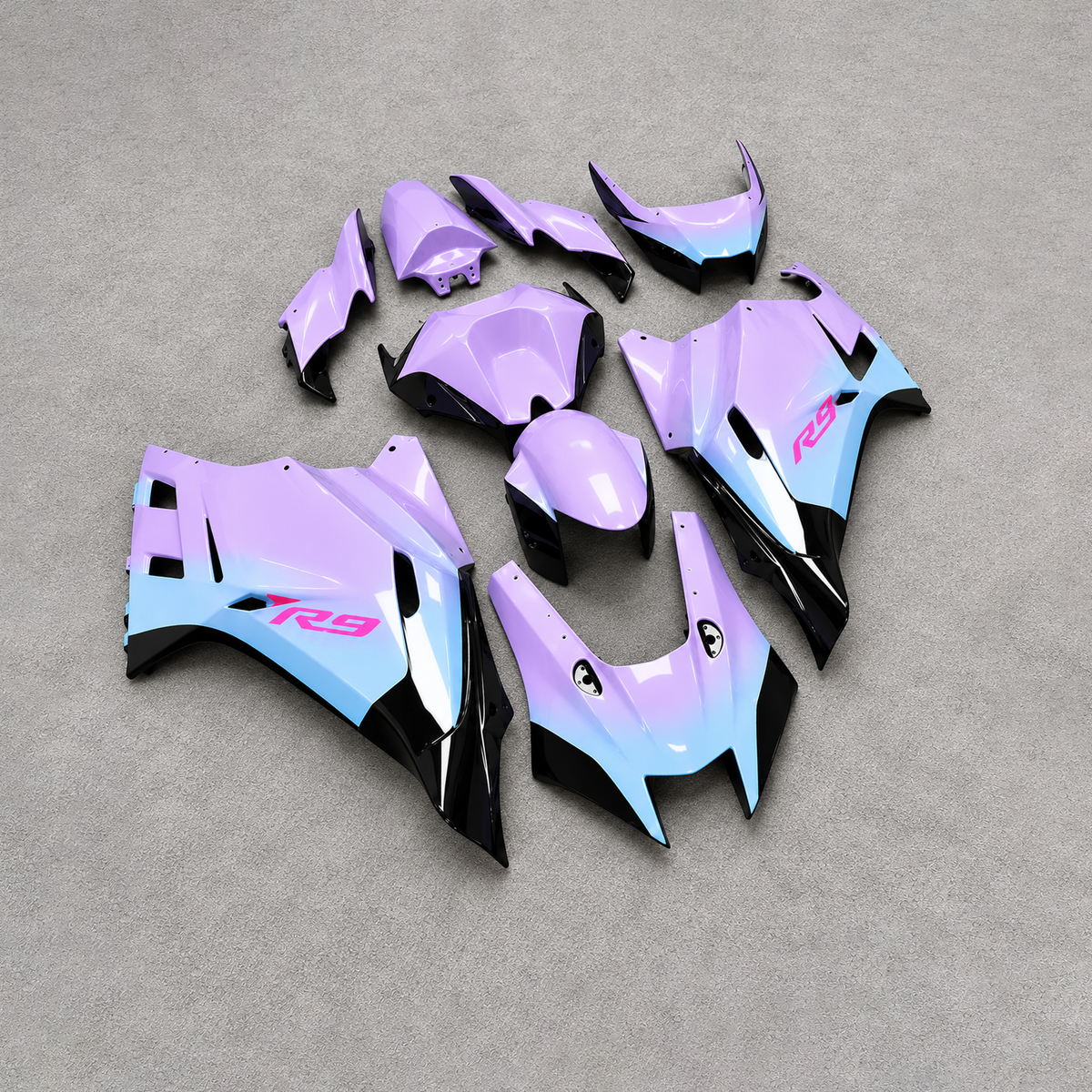 ABS Plastic Cowling Panel Set Fits YAMAHA YZF-R9 2025-2026 - Purple Aftermarket | NiceFairings - front angle image