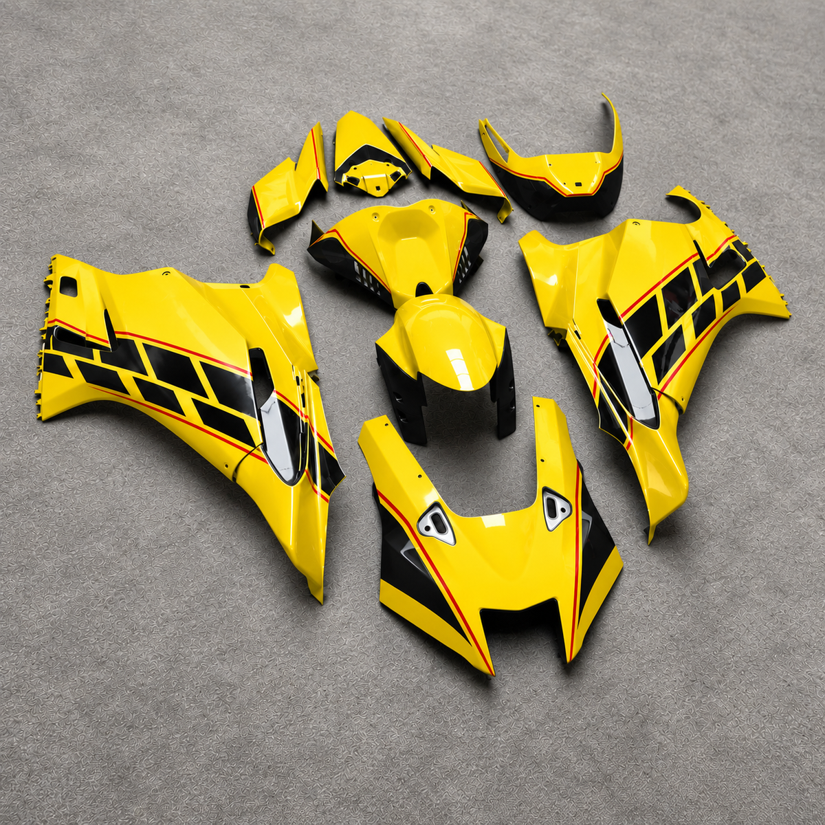 Injection-Molded Cowling Set Fits YAMAHA YZF-R9 2025-2026 - Yellow Replacement | NiceFairings - front angle image