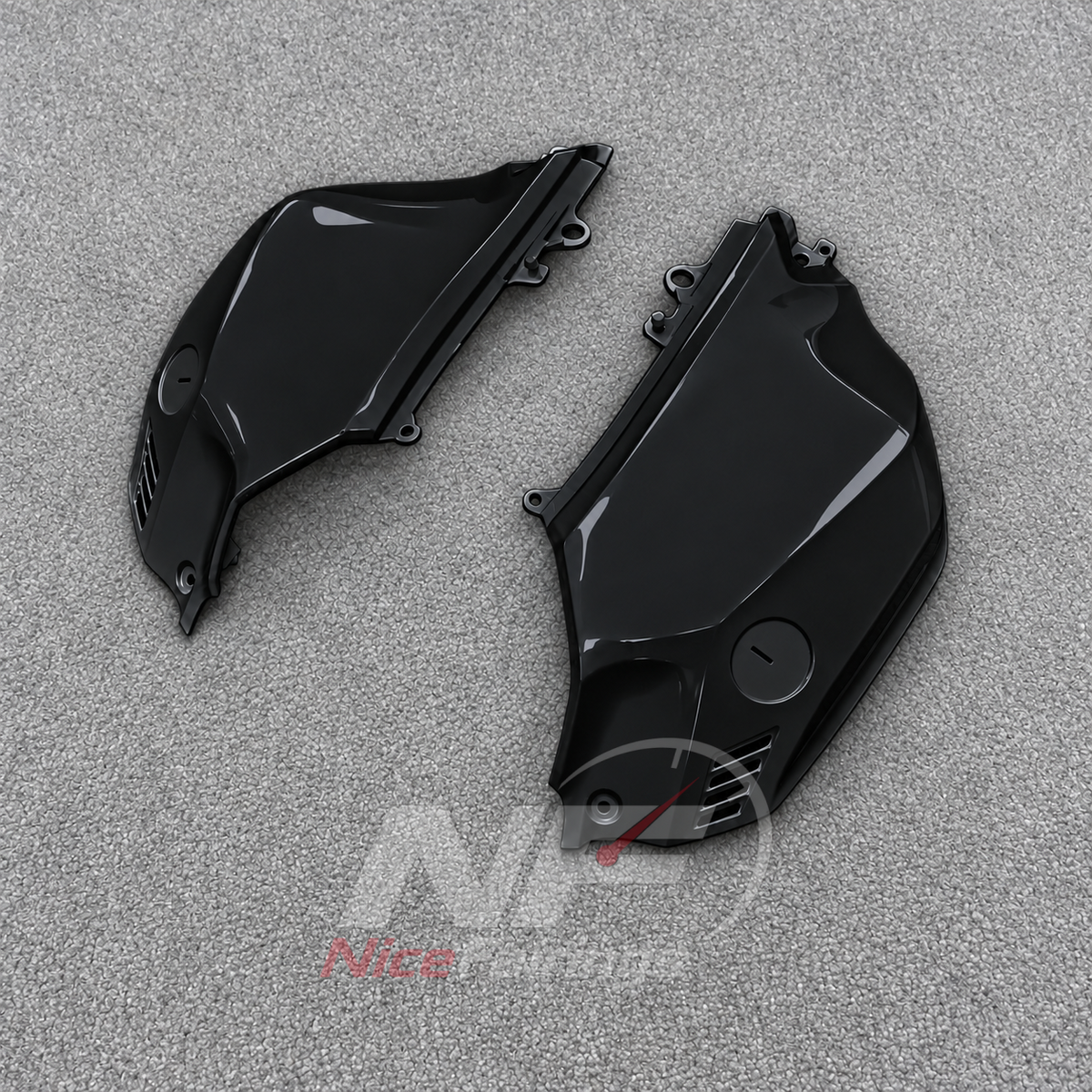ABS Plastic Fairing Kit Fits 2023-2026 YAMAHA YZF-R125 - Bodywork - Gloss Black | NiceFairings - front angle image