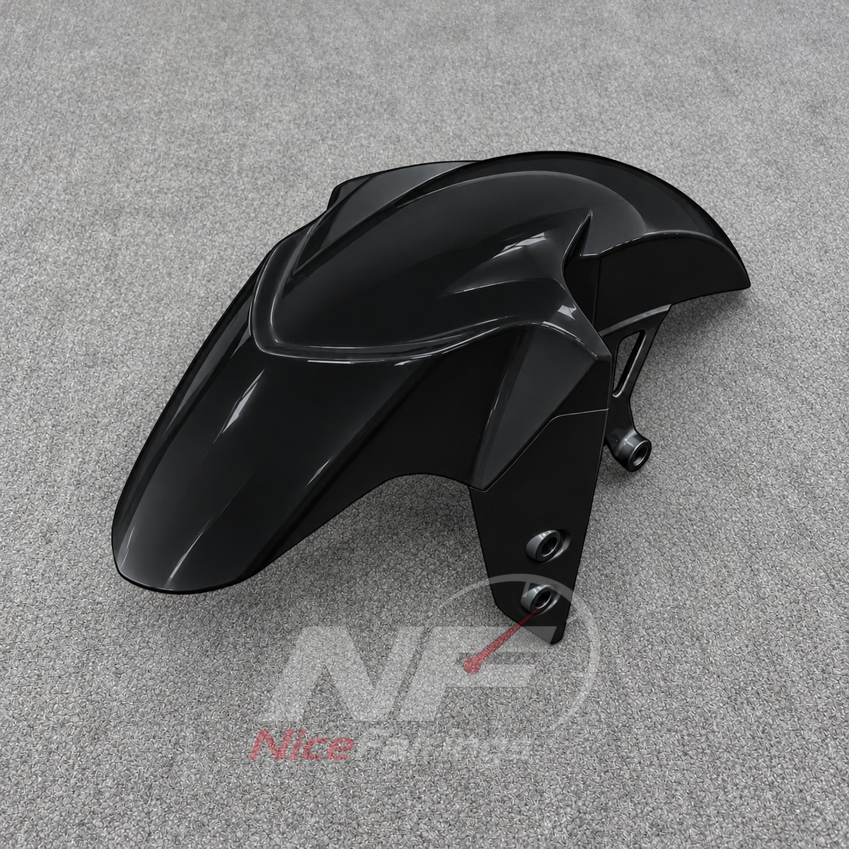 ABS Plastic Fairing Kit Fits 2023-2026 YAMAHA YZF-R125 - Bodywork - Gloss Black | NiceFairings - rear angle image
