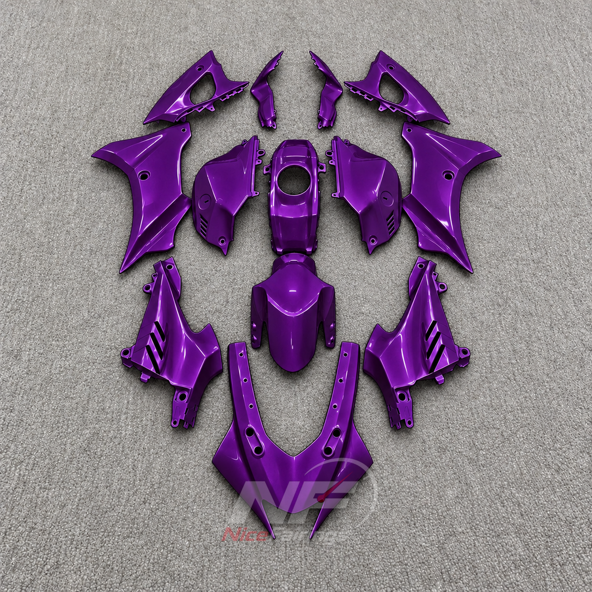 Fairing Kit Fits 2023-2026 YAMAHA YZF-R125 - ABS Plastic Bodywork - Purple | NiceFairings - main product image