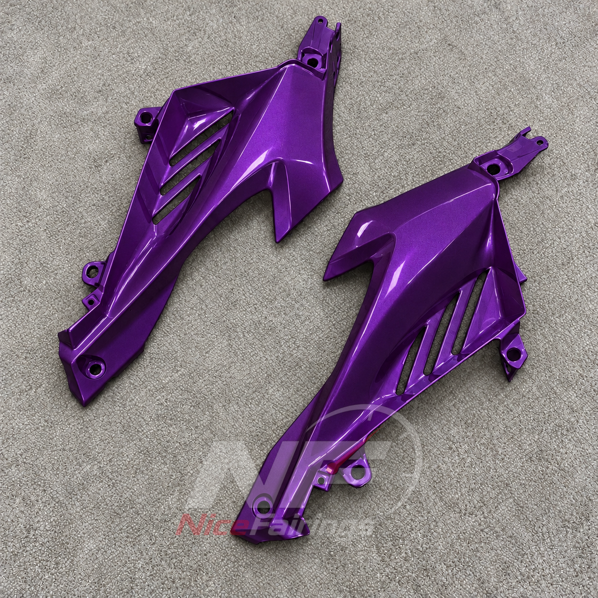 Fairing Kit Fits 2023-2026 YAMAHA YZF-R125 - ABS Plastic Bodywork - Purple | NiceFairings - side angle image