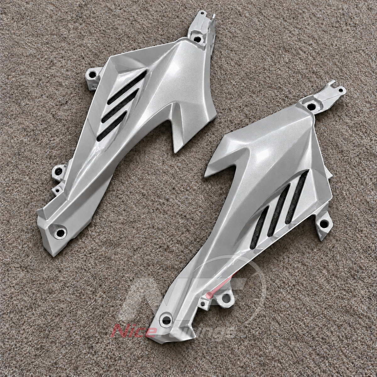 ABS Plastic Fairing Kit Fits 2023-2026 YAMAHA YZF-R125 - Bodywork - Silver | NiceFairings - front angle image