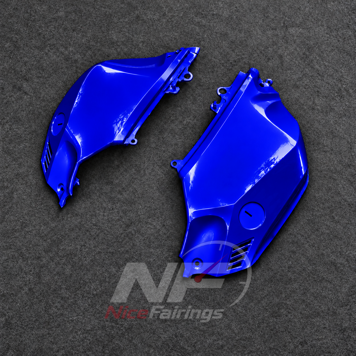 Fairings Kit Fits 2023-2026 YAMAHA YZF-R125 - ABS Plastic Bodywork - Cobalt Blue | NiceFairings - side angle image