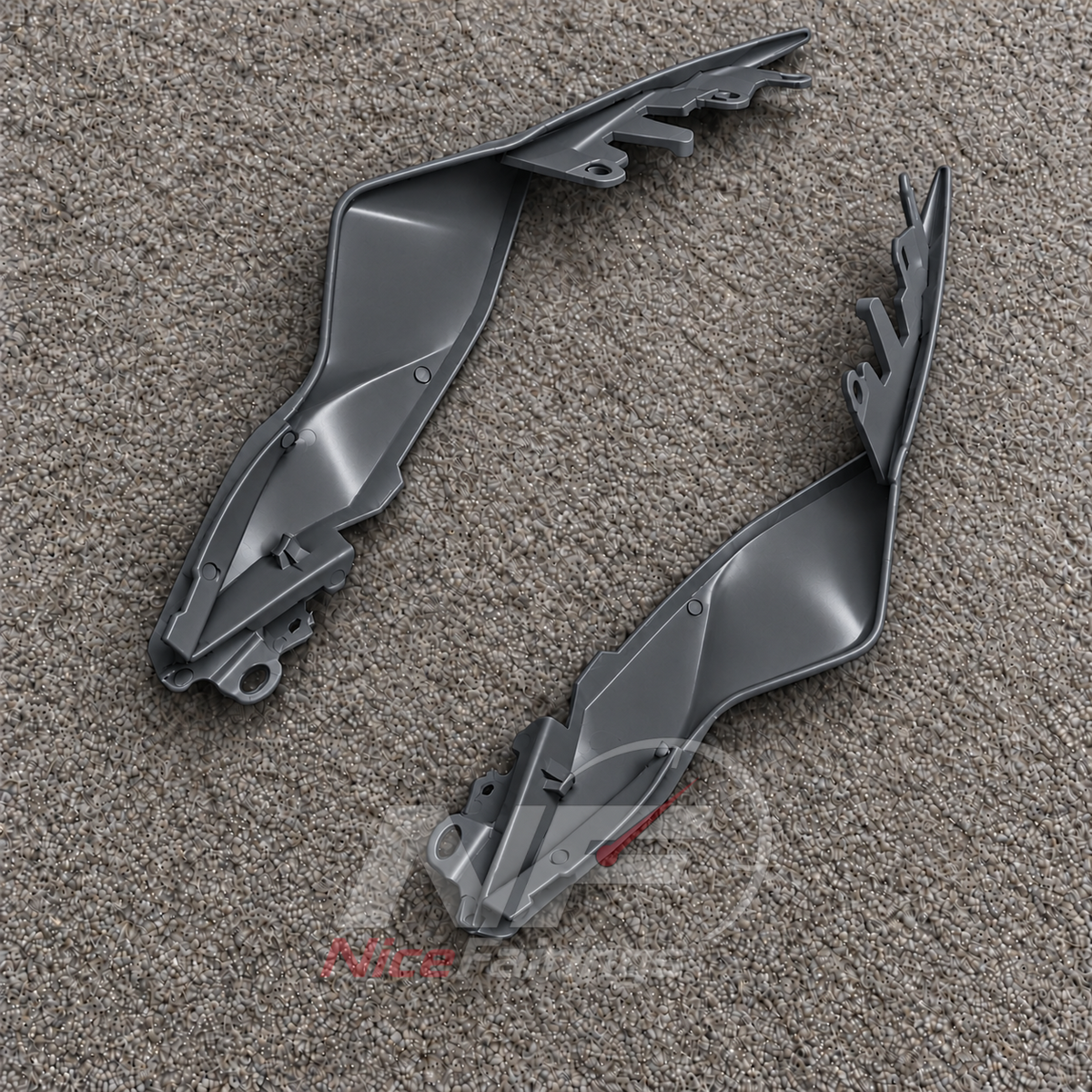Aftermarket Fairing Kit Fits 2023-2026 YAMAHA YZF-R125 - ABS Plastic Bodywork - Red Cream Black | NiceFairings - rear angle image