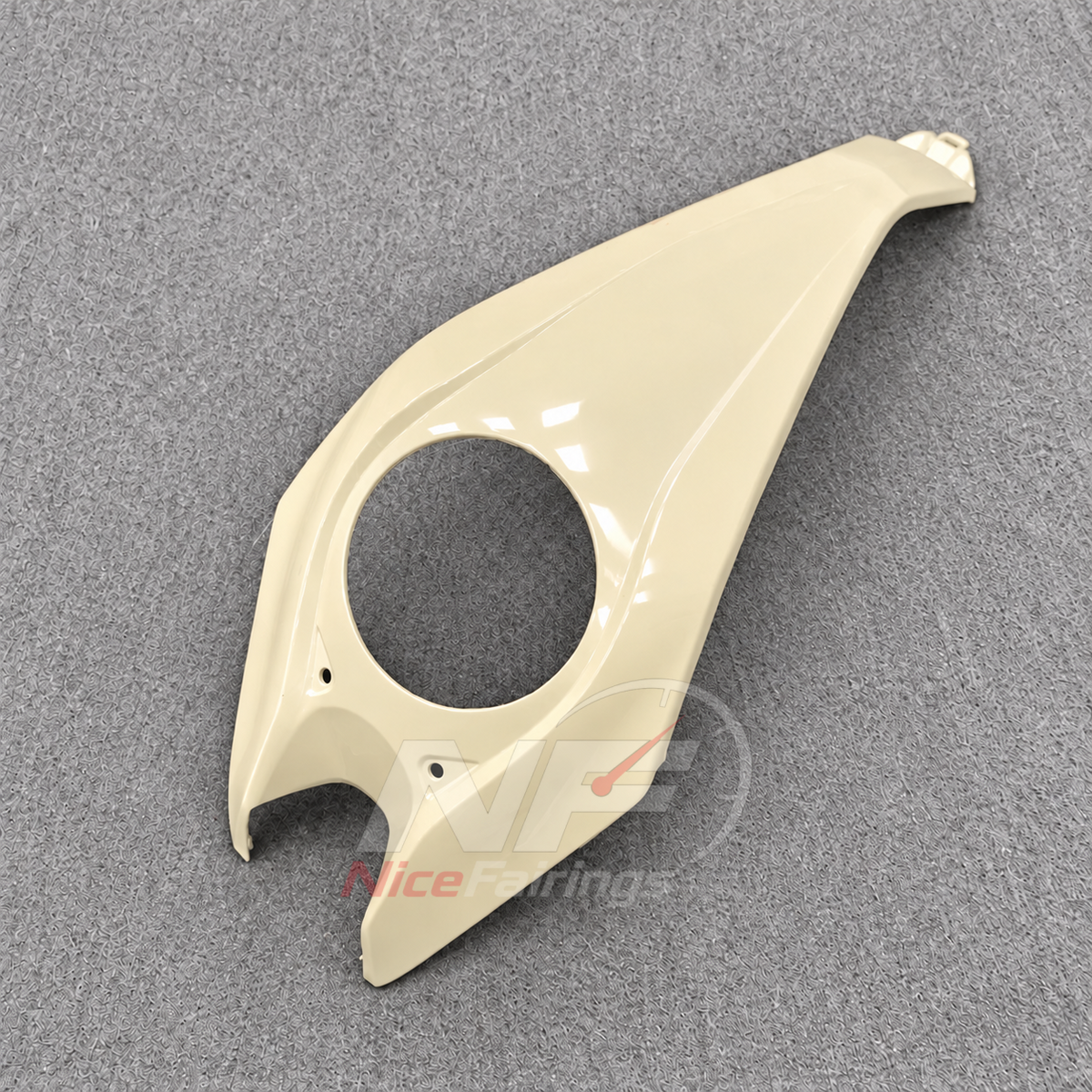 Fairing Kit Fits 2026 KAWASAKI Z1100 - Injection-Molded ABS Plastic - Ivory | NiceFairings - side angle image