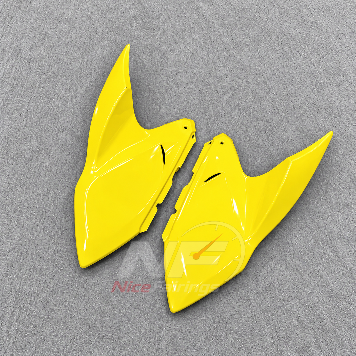 Motorcycle Fairing Kit Fits 2026 KAWASAKI Z1100 - Injection-Molded ABS Plastic - Yellow | NiceFairings - side angle image