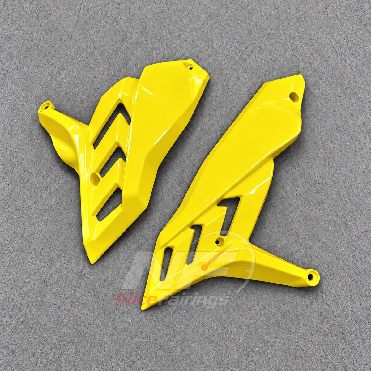 Motorcycle Fairing Kit Fits 2026 KAWASAKI Z1100 - Injection-Molded ABS Plastic - Yellow | NiceFairings - detail angle image
