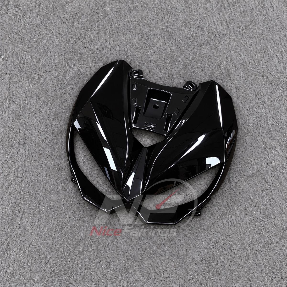 Fairings Kit Fits 2026 KAWASAKI Z1100 - Injection-Molded ABS Plastic - Ivory Black | NiceFairings - side angle image