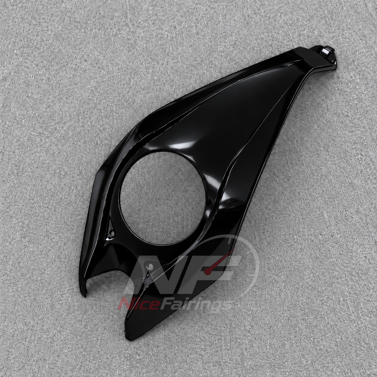 Custom Fairings Fit 2026 KAWASAKI Z1100 - Injection-Molded ABS Plastic - Black | NiceFairings - side angle image