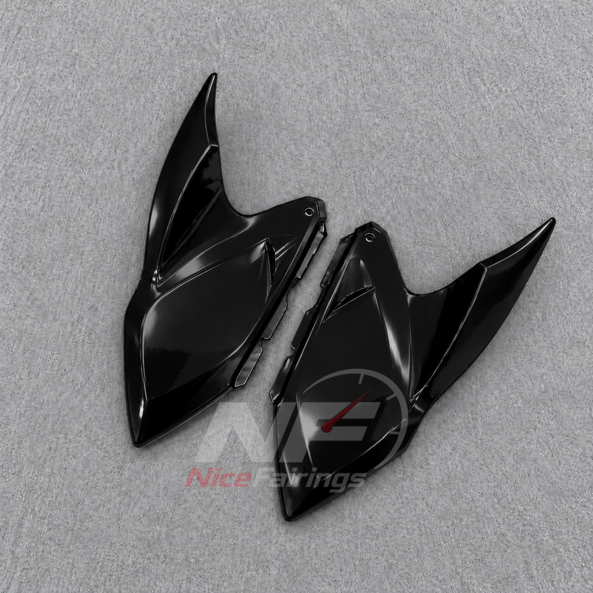 Custom Fairings Fit 2026 KAWASAKI Z1100 - Injection-Molded ABS Plastic - Black | NiceFairings - additional angle image