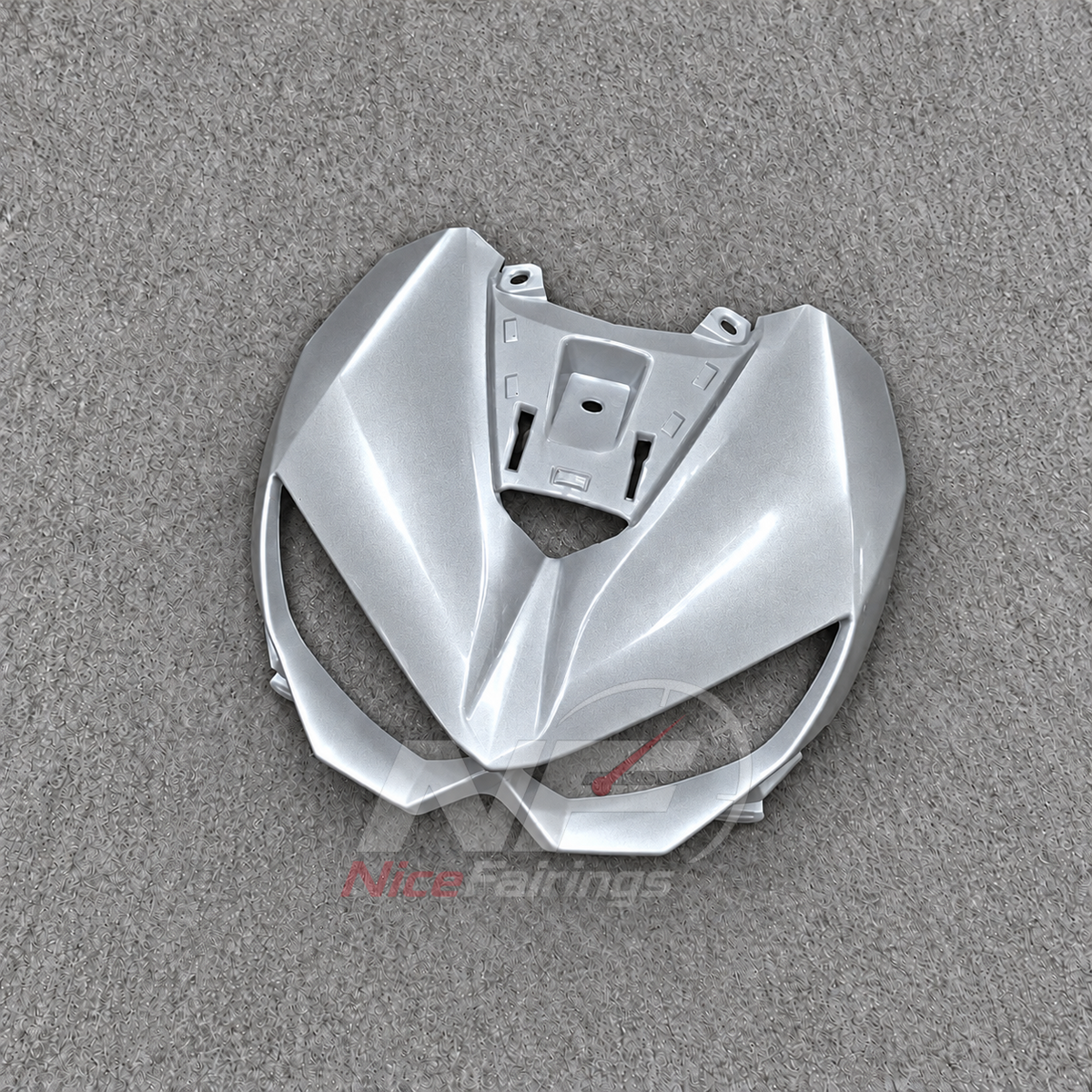 ABS Plastic Fairing Kit Fits 2026 KAWASAKI Z1100 - Injection-Molded Bodywork - Silver | NiceFairings - side angle image