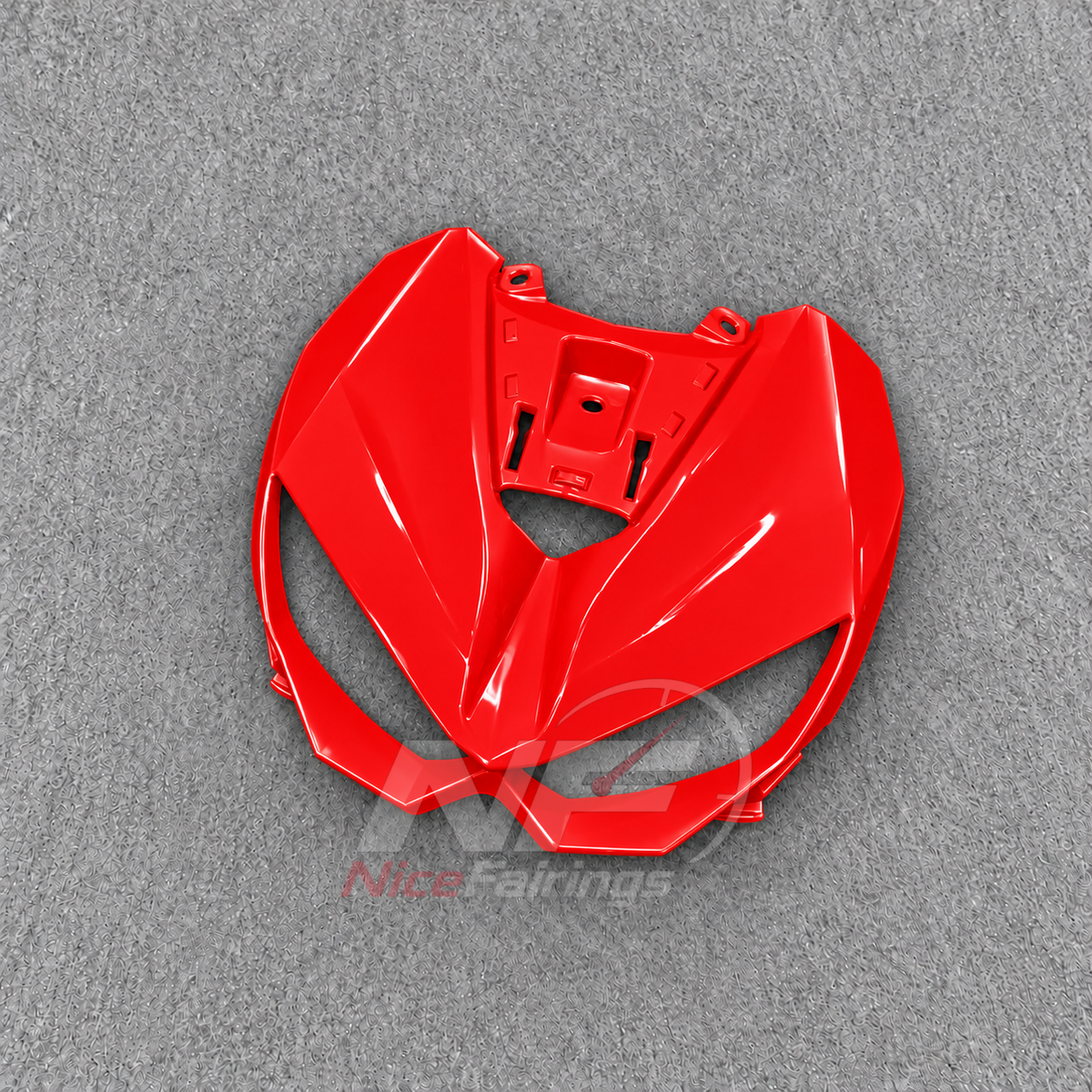 Injection-Molded Fairing Kit Fits 2026 KAWASAKI Z1100 - ABS Plastic Bodywork - Red | NiceFairings - detail angle image