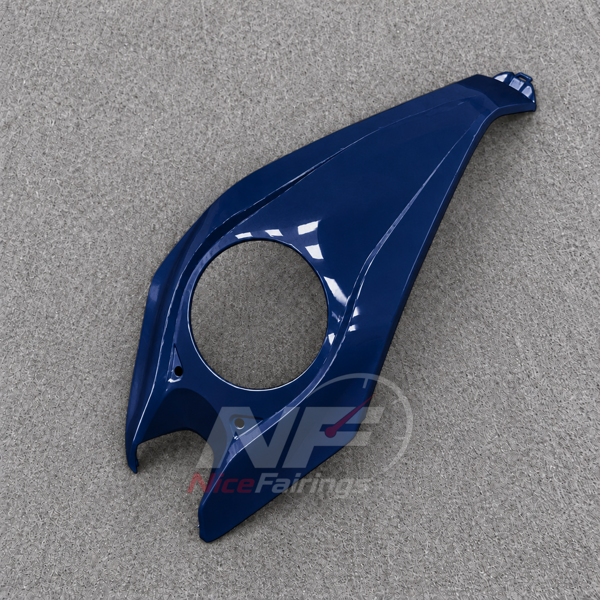 Sportbike Fairing Kit Fits 2026 KAWASAKI Z1100 - Injection-Molded ABS Plastic - Orange Blue | NiceFairings - detail angle image