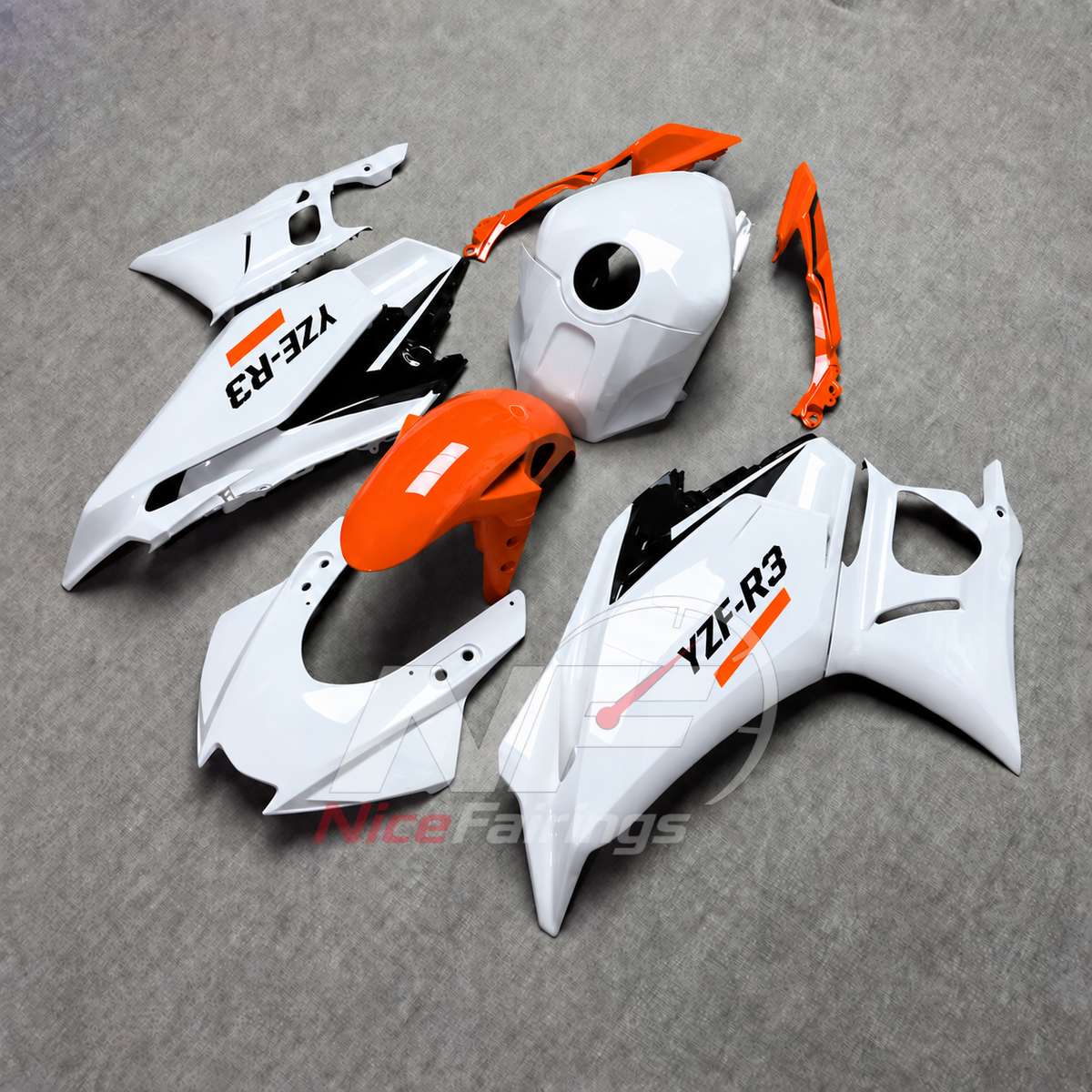 Aftermarket Motorcycle Fairing Kit Fits Yamaha YZF-R25 YZF-R3 2025-2026 | NiceFairings - side angle image