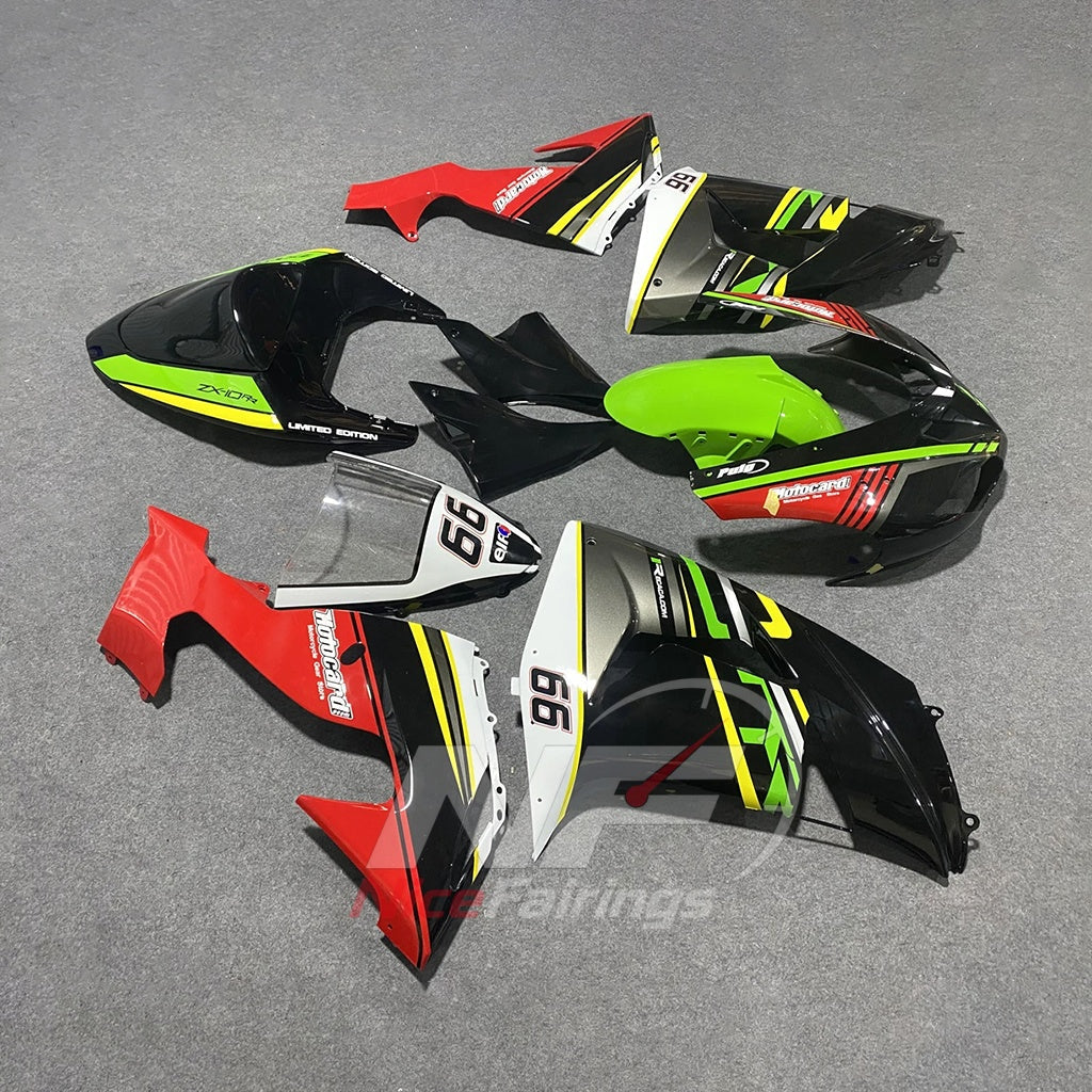 Fairing Kit Fits 2006-2007 KAWASAKI ZX10R - ABS Injection Bodywork | NiceFairings - front angle image