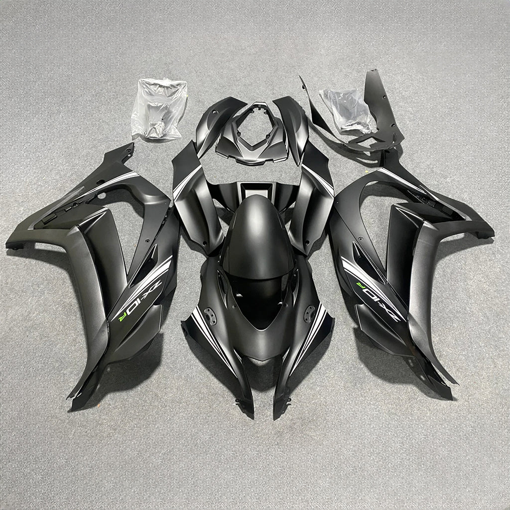 For Kawasaki ZX10R 2016-2020 Bodywork Carbon Fiber Custom Painted UV Protective Glos Fairings Kit | NiceFairings - paint design NO.3 option image