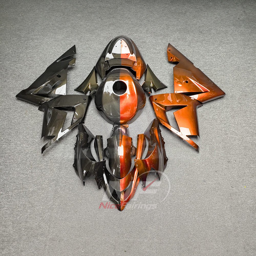 Aftermarket Fairing Kit Fits 2004-2005 KAWASAKI ZX10R - ABS - Carbon Fiber Look | NiceFairings - main product image