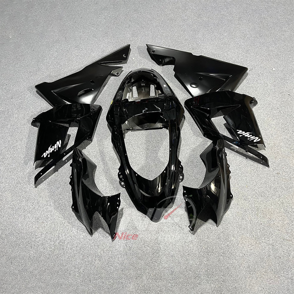 Replacement Fairings Compatible with 2004-2005 KAWASAKI ZX10R - ABS Plastic - Black | NiceFairings - main product image