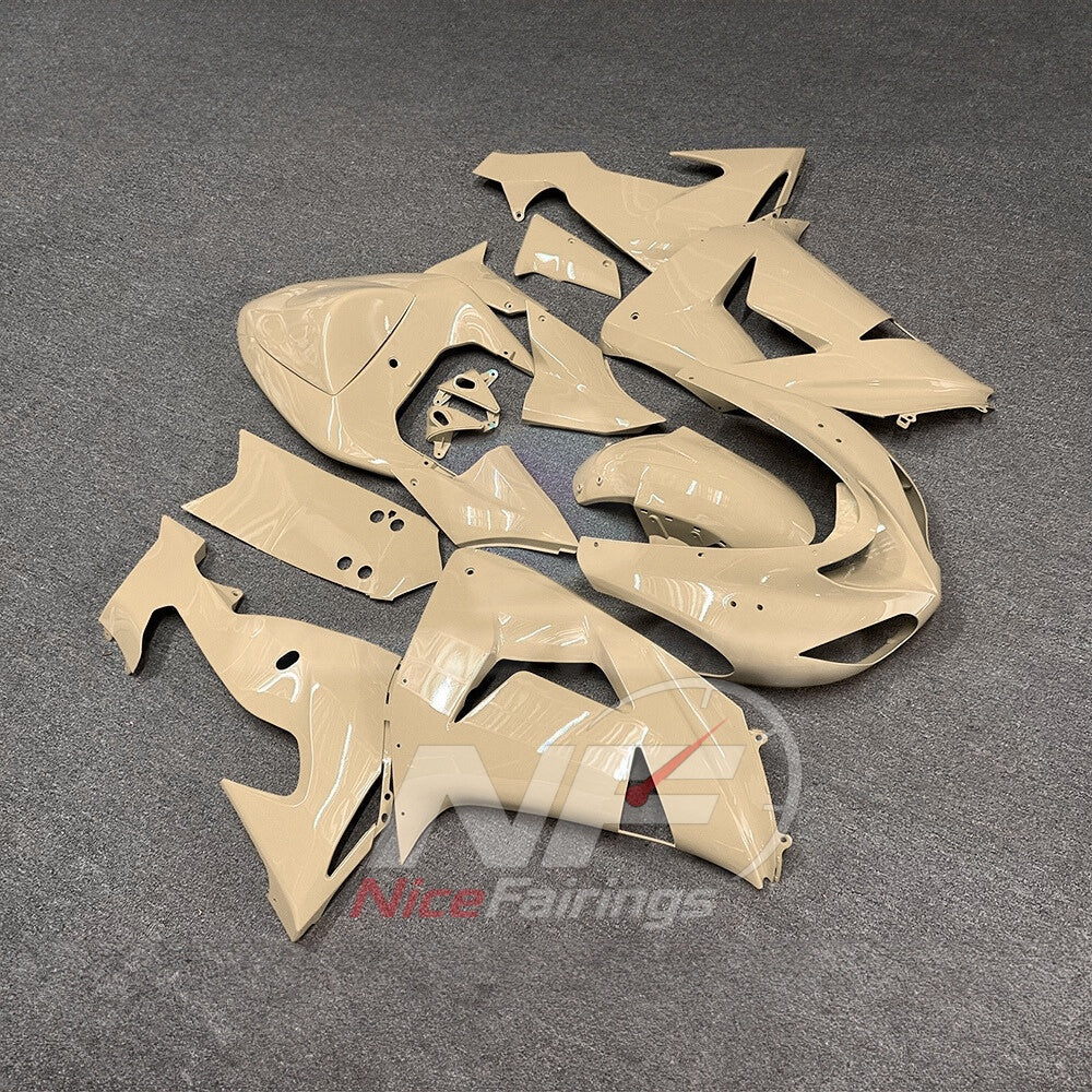 Replacement Fairings Compatible with 2006-2007 KAWASAKI ZX10R - ABS Plastic - Beige | NiceFairings - front angle image