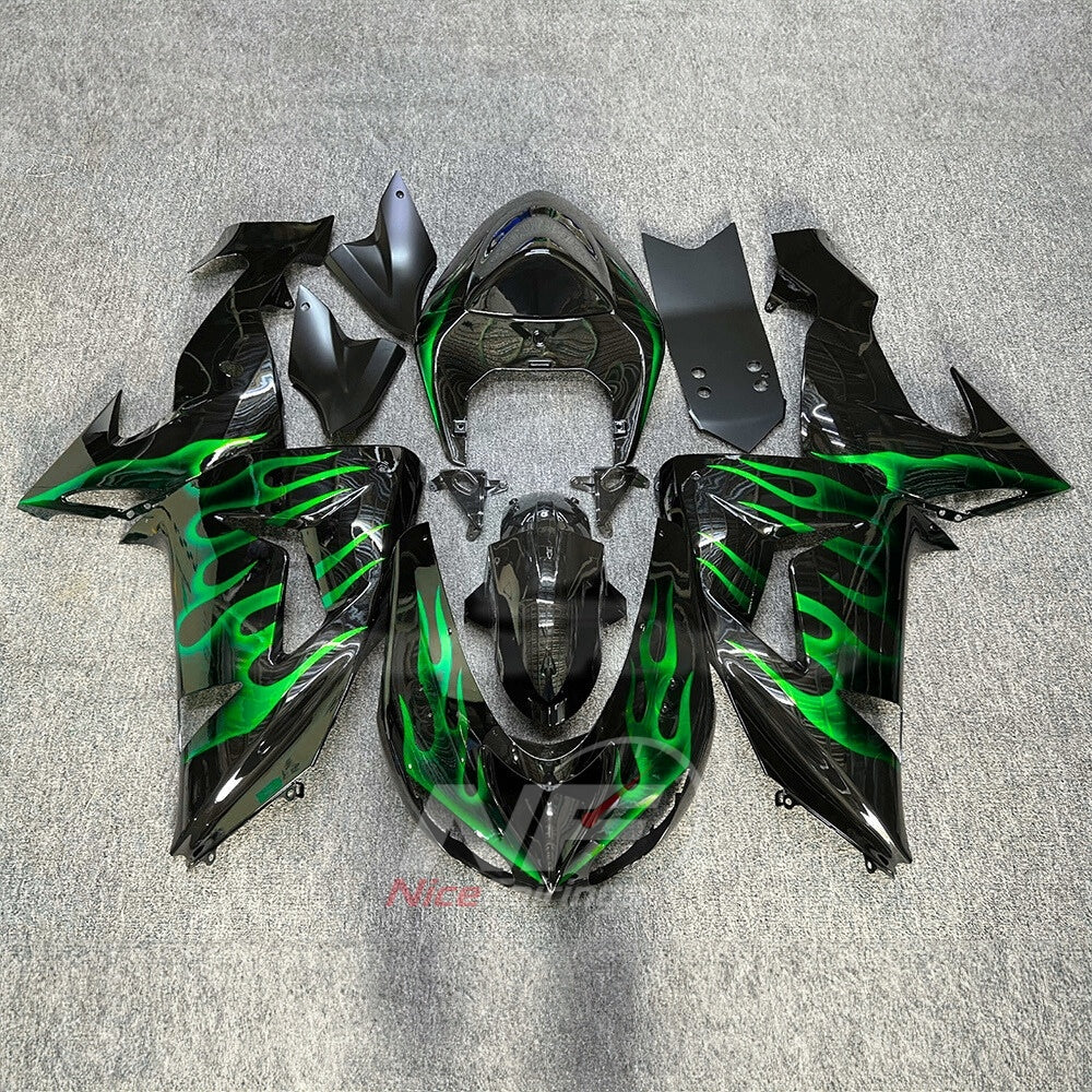 Sportbike Fairing Kit Fits 2006-2007 KAWASAKI ZX10R - Custom-Painted ABS Bodywork | NiceFairings - main product image